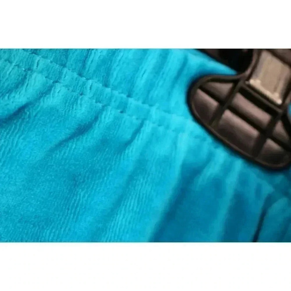 Drapers & Damons Petites Turquoise Blue Pull On Pants-Size PXL-Velour - Picture 5 of 8